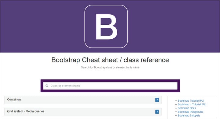 Шпаргалки по Bootstrap - Основная коллекция справочных руководств