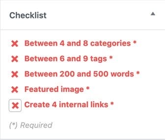 Как создать контрольные списки перед публикацией для ваших сообщений WordPress