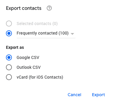 Как экспортировать контакты из Outlook в Gmail