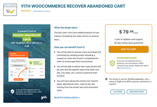 WooCommerce'i 5 parimat hüljatud ostukorvi pistikprogrammi (2021)