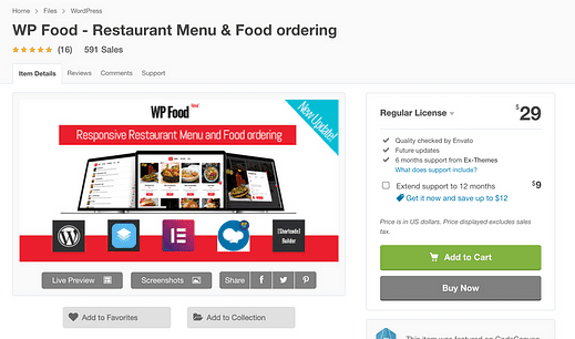 Les 6 meilleurs plugins WordPress de menu de restaurant (commande en ligne)