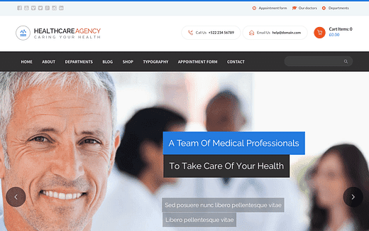 7 parimat meditsiinilist WordPressi teemat tervisekeskustele ja arstidele