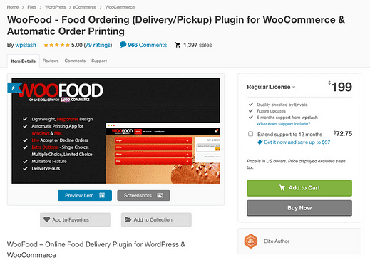 Os 5 melhores plug-ins de entrega e pedidos de alimentos do WooCommerce