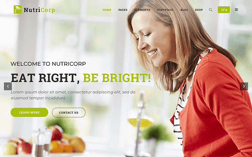 2021. aasta 7 parimat tervise ja toitumise WordPressi teemat