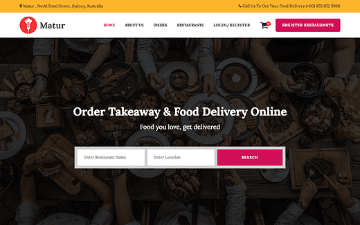 Os 7 melhores temas para WordPress de serviços de entrega de alimentos