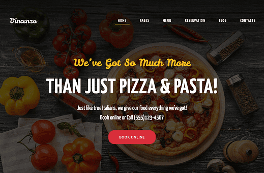 8 лучших тем WordPress для пиццерий
