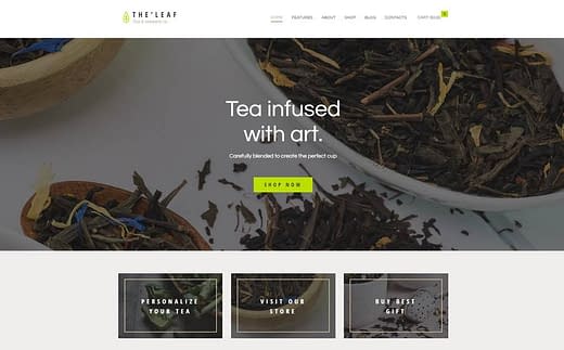6 найкращих тем WordPress Tea Shop