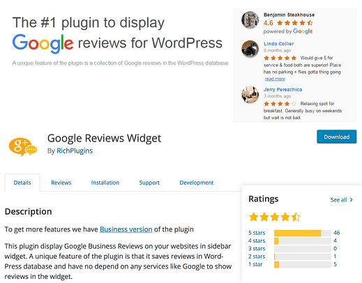 I 5 migliori plugin per WordPress di recensioni su Google