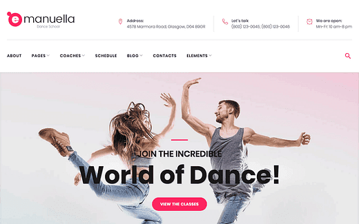 9 лучших тем WordPress для танцевальных студий