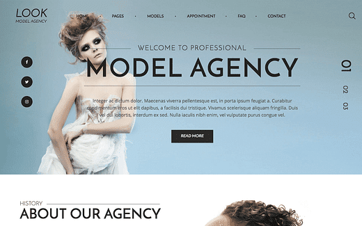 Les 9 meilleurs thèmes WordPress pour agences de mannequins