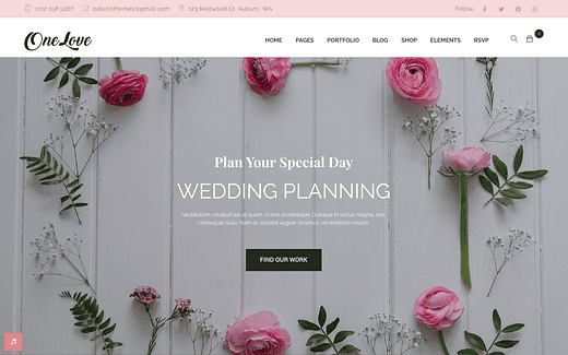 Los 12 mejores temas de WordPress para planificadores de bodas para agencias en crecimiento