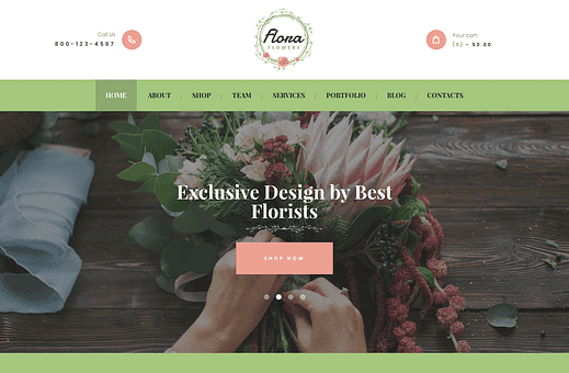 I 7 migliori temi WordPress per negozi di fiori