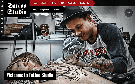 5 parimat Tattoo Studio WordPressi teemat 2020. aastal