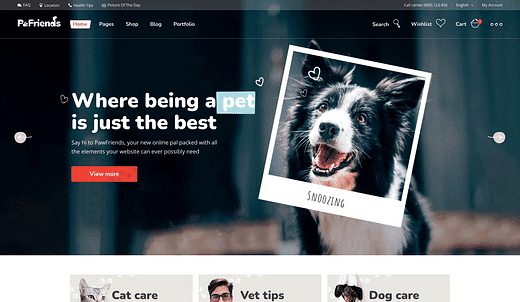Os 6 melhores temas WordPress de pet shop para amantes de animais