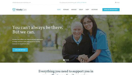 Os 6 melhores temas WordPress de cuidados para idosos para 2021