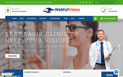 2020. aasta 5 parimat optometristi WordPressi teemat