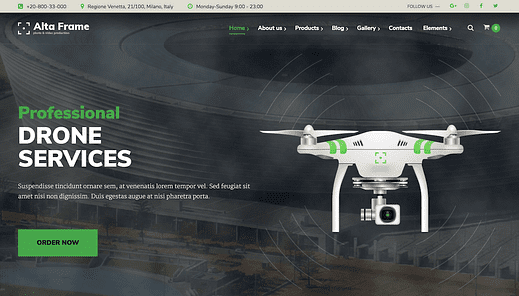 I 5 migliori temi WordPress di fotografia aerea per il 2021