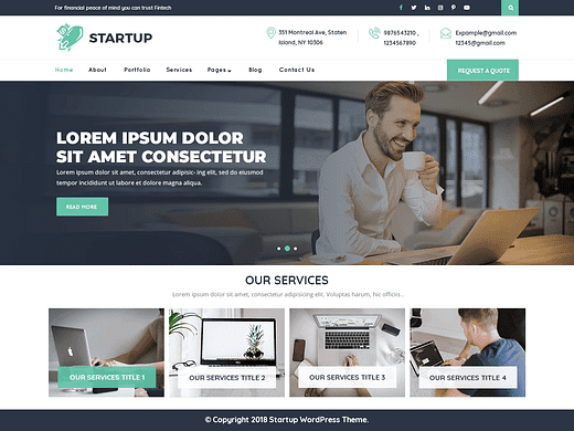 Topp 5 bästa gratis WordPress-teman för nystartade företag