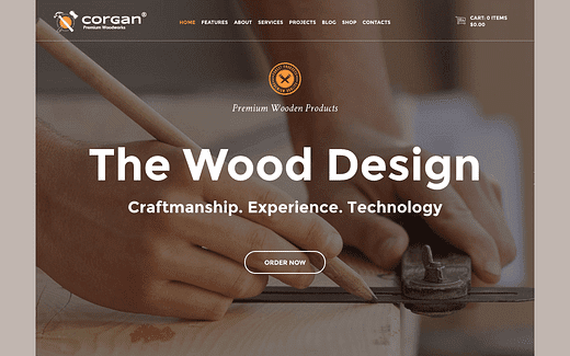 I 5 migliori temi WordPress per la lavorazione del legno per il 2021