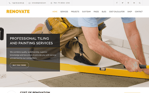 Os 5 melhores temas WordPress de piso para 2021