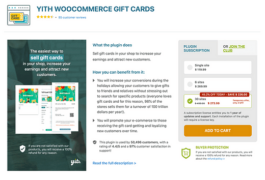 Os 6 melhores plug-ins de cartão-presente WooCommerce para 2020