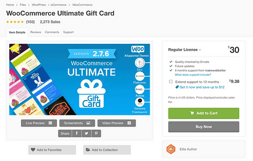 Les 6 meilleurs plugins de cartes-cadeaux WooCommerce pour 2020