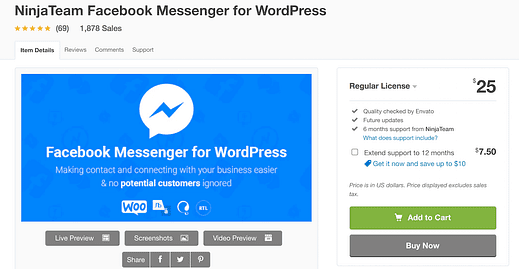 Os 7 melhores plug-ins do Facebook Messenger para WordPress