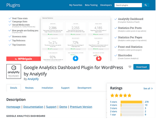 Les 5 meilleurs plugins WordPress de Google Analytics