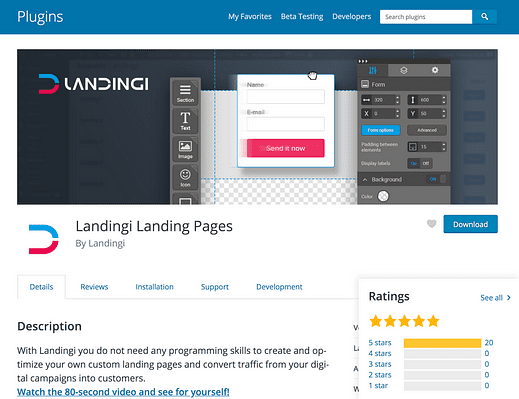 Die 5 besten Landing Page Plugins für Leads & Sales