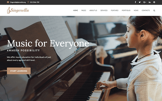 2020. aasta 5 parimat muusikakooli WordPressi teemat