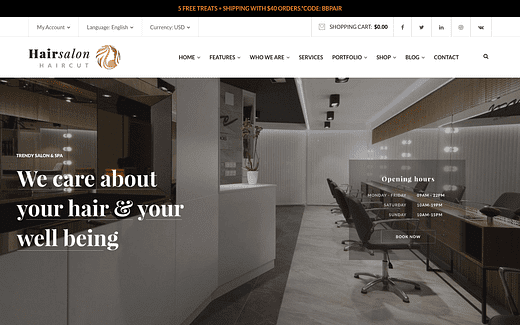 De 6 bästa WordPress-teman för frisörsalonger för 2020