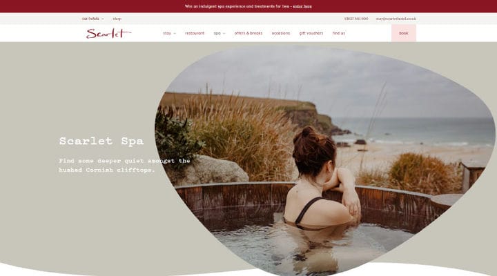 Oltre 10 migliori siti Web per spa e resort di lusso