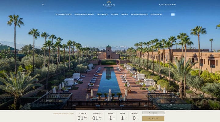 Oltre 10 migliori siti Web per spa e resort di lusso
