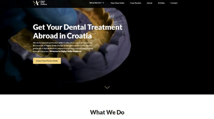 Mais de 10 sites de dentistas bonitos para inspiração de design