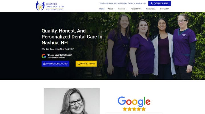 Mais de 10 sites de dentistas bonitos para inspiração de design