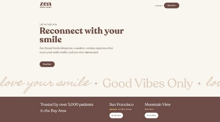 10+ beaux sites Web de dentistes pour l'inspiration de conception